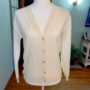 Ivory Button Down Sweater